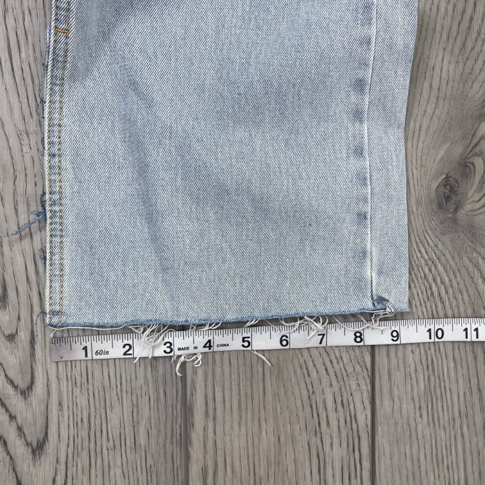 Avec Les Filles Size 31 Cotton Straight Leg Distressed High Rise Denim NEW Jeans - Picture 13 of 15